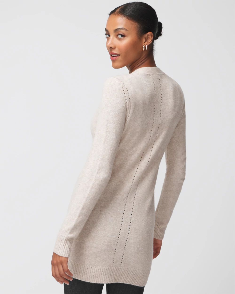 Petite Long Sleeve Boyfriend Cardigan White House Black Market